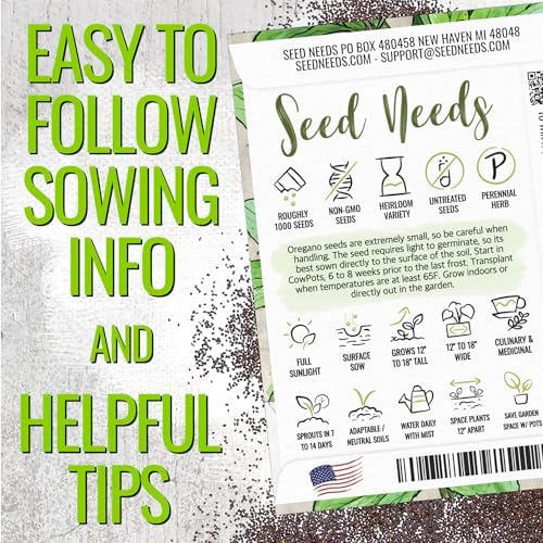 Seed Needs Italian Oregano Seeds to Plant an Herb Garden - 1 Pack - Image 4