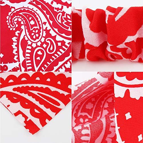 TOBATOBA 5 Pcs Paisley Elastic Boho Headbands - Thin Hair Scarves, Kerchiefs, Bandanas and Head Wraps for Women - Image 7