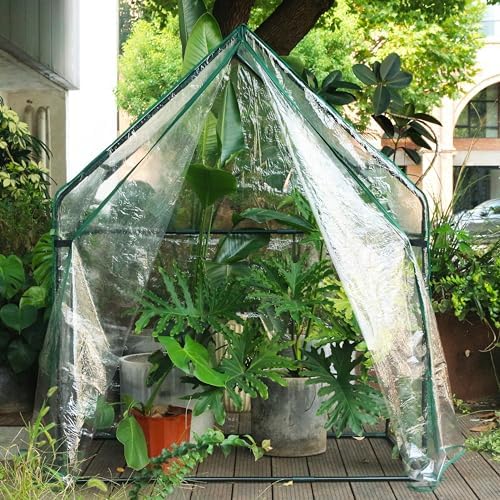 Gardzen Small Walk-in Greenhouse, 36.2"(L) x53.3(W) x66.1(H) - Image 5
