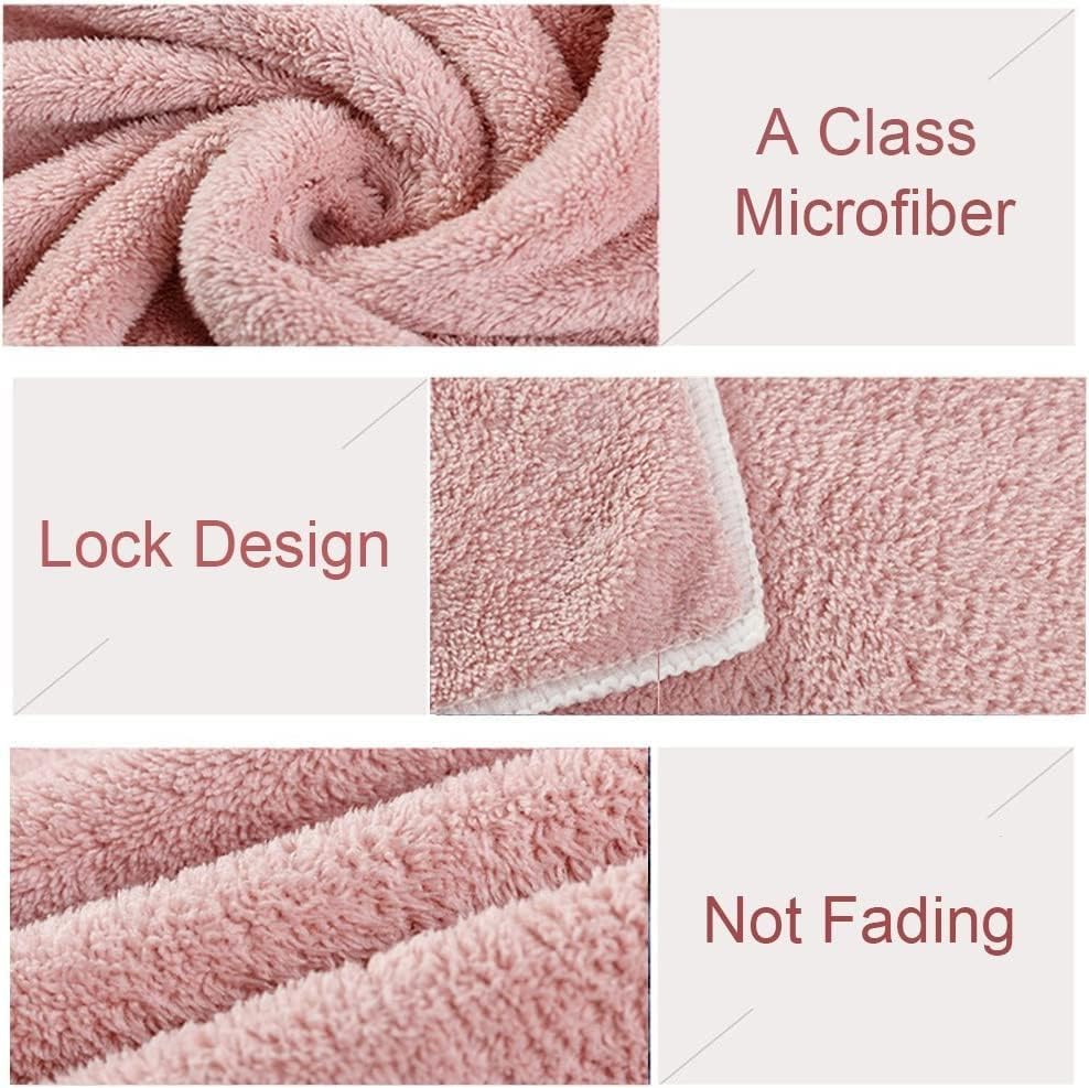 Jseng 3PC Microfiber Hair Towel Caps, Extreme Soft & Ultra Absorbent, Fast Drying Hair Drying Caps Towel Turban Wrap for Wet Hair Women - Image 4