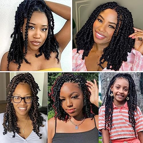 Passion Twist Crochet Hair 14" T1B/30 Pre-Twisted - Image 6