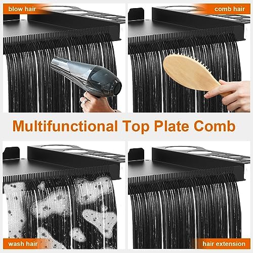Salon Rolling Tray with 2 Magnetic Bowls, Professional Tool Tray Cart, Hair Extension Tray for Hairdressers, Color Tray Trolley for Hair Salon Home Use - Image 4