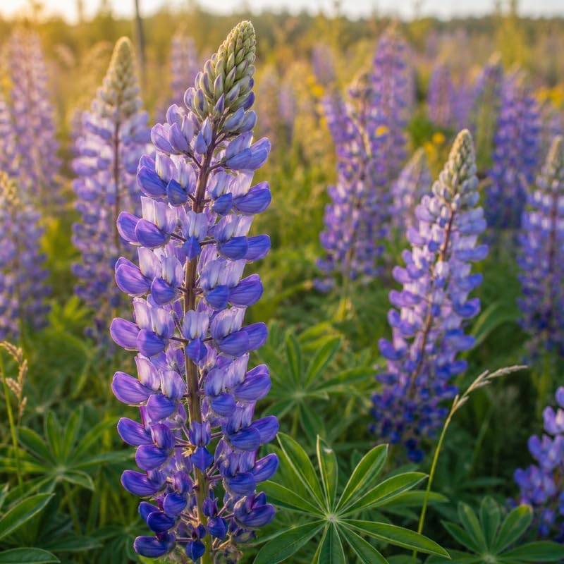 2 Wild Lupine Live Plant, 6-8" Tall in 6" Pot, Easy to Care, Grow Robust Blue Blooms for Butterflies Landscapes - Image 4