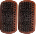 Diane medium firmness reinforced boar bristle, curved military style wave mens hair brush, d8175 (Pack of 2) by Diane