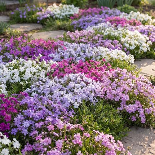 2 Mix Creeping Phlox Live Plants, Perennial Flower Plant, 4-7 Inch Tall - Image 6