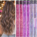 Hair Tinsel Clip in Pack of 18 Pcs Hair Accessories for Party Gatherings by Uikreo-Designtoyourbeauty