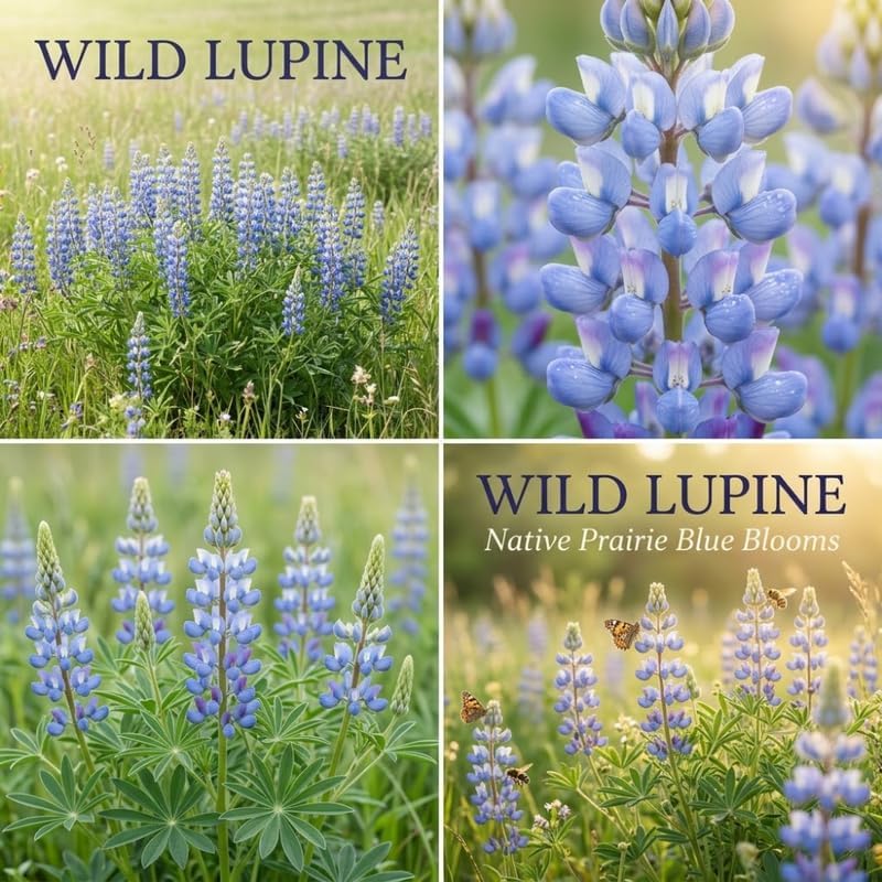 Wild Lupine Live Plant, 6-8" Tall in 6" Pot, Grow Robust, Easy to Care Vibrant Blue Flowers for Pollinator Gardens - Image 7