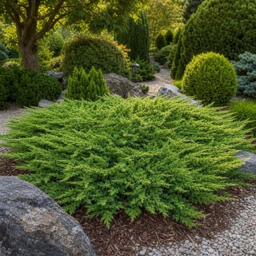 Prince of Wales Juniper | 1 Large Trade Gallon Size Plant | Juniperus Horizontalis | Low Maintenance Groundcover, Evergreen Shrub Landscaping, Drought Tolerant Plant, Spreading Juniper Borders - Image 2