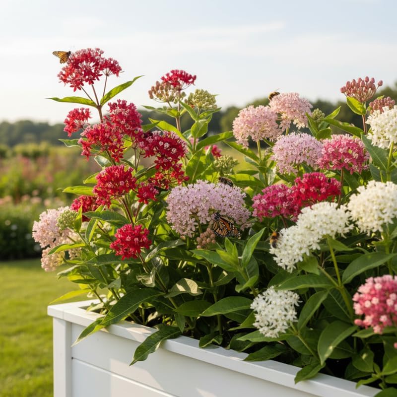 2 Mixed Milkweed Asclepias Live Plants, Flowering Plant, 4-7 Inch Tall - Image 6