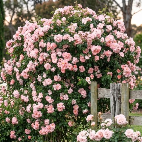 Light Pink Live Rose Plant, Fragrant Garden Rose, 2-3 Inch Tall by Unknown