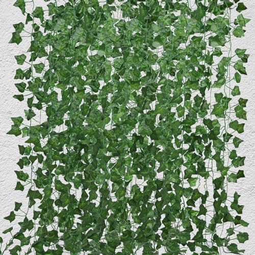RECUTMS Artificial Fake Ivy Vines Garlands for Room Decor（36 Pack 258Ft） by RECUTMS