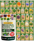 HOME GROWN 32 Medicinal Herb & Tea Variety Seeds Garden Kit by HOMEGROWN
