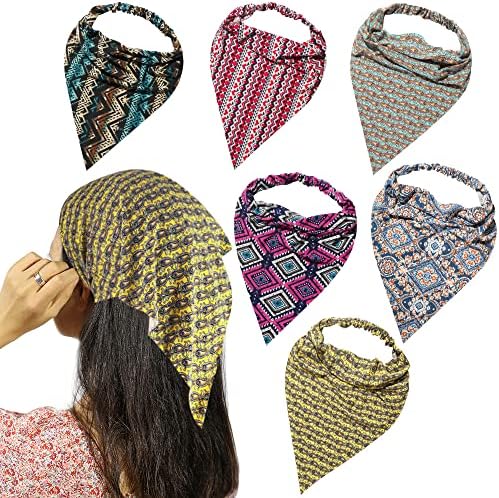 Vercret Hair Scarf Headband for Women,Boho Bandana Pretied Elastic Kerchief by Vercret