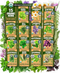 HOME GROWN 15 Organic Herb Seeds 2500+ Assortment Indoor Outdoor Planting by HOMEGROWN