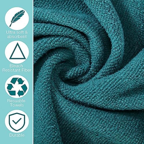 Newwiee 72 Pack Salon Towels Bleach Proof Hair Towel 18 x 30 Inch, Green - Image 3