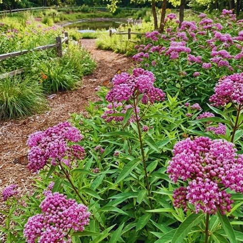 2 Pink Milkweed Live Plants, Asclepias Tuberosa Perennial, 4-7 Inch Tall - Image 2
