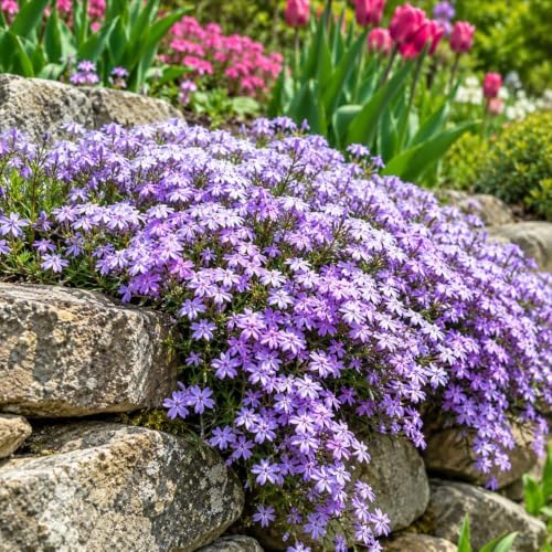 4 Emerald Blue Creeping Phlox Ground Covers - Live Plants - 4" Pots - Image 6