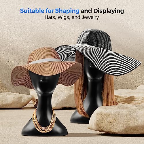 SereneLife Professional Mannequin Head, Durable Multi-purpose Women Model Wig Stand Display, Suitable for Shaping and Displaying Hats, Hair Pieces, Wigs, Accessories and Jewelry - Image 3