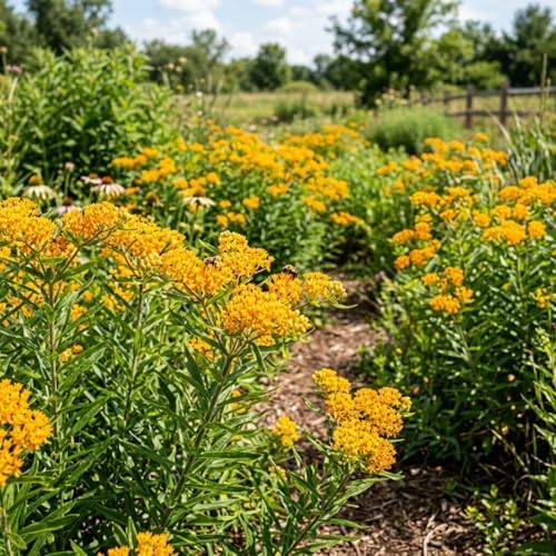 3 Yellow Milkweed Live Plants, Milkweed Flower Plant, 5-7 Inc - Image 3