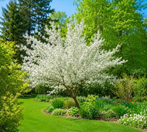 Sargent Crabapple Tree - 10-16" Tall Live Plant - Quart Pot - Image 5