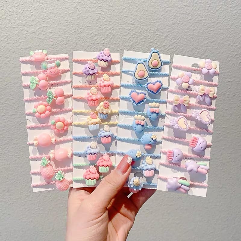 ALTALIVA 100Pcs Baby Hair Ties Cute Elastic Hairbands No Damage Multicolor Small Ponytail Holders for Baby Girls Toddlers Kids - Image 5
