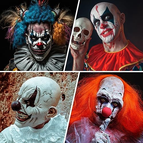 4 PCS Halloween Makeup Latex Bald Cap 4 PCS Nylon Head Wig Cap - Image 7