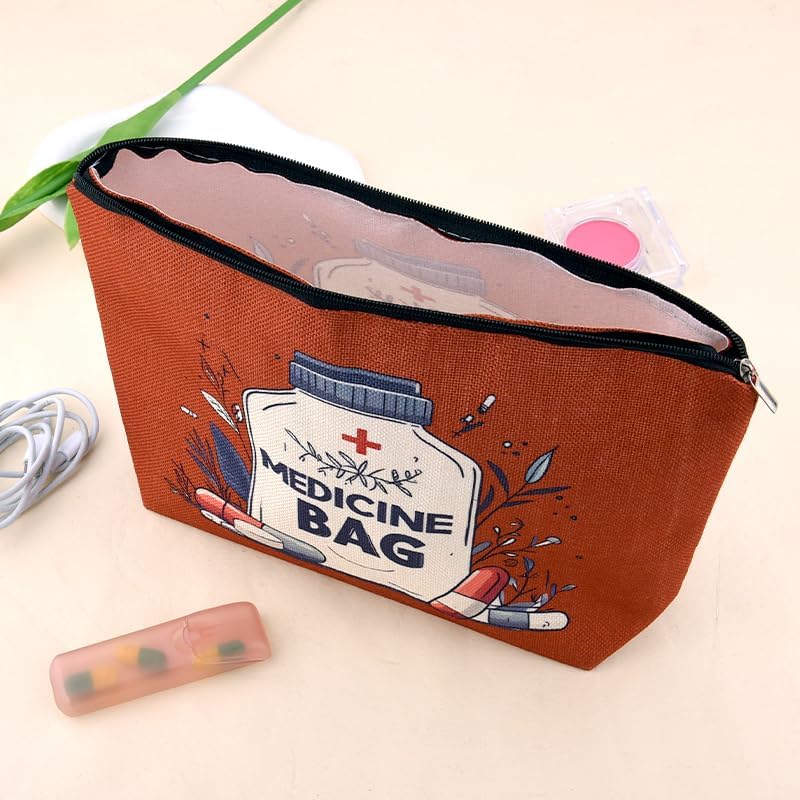 Medical Bag Organizer Pouches Nurse Practitioner Gifts Bag Drug Pill Organizer Physician Assistant Pharmacy Student Patient Travel Makeup Bag Doctor of Nursing Practice Graduation Gifts Pouch Bags - Image 6