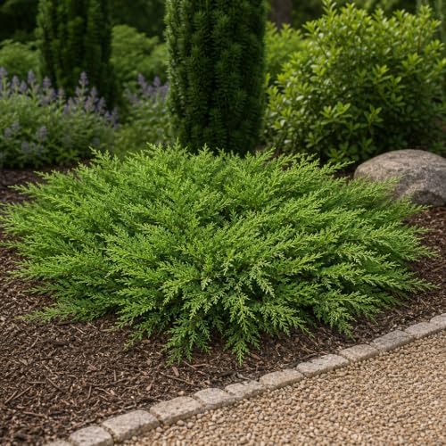 Monna Juniper Sierra Spreader | 3 Live Gallon Size Plants | Juniperus Chinensis | Evergreen Cold Hardy Drought Tolerant Groundcover - Image 2