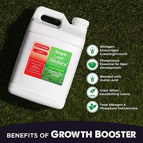 Extreme Grass Growth Lawn Booster- Liquid Spray Concentrated Fertilizer with Humic Acid- Any Grass Type- Simple Lawn Solutions (2.5 Gallon) - Image 4