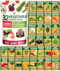 HOME GROWN 32 Variety Survival Seed Vault, 19,000+ Vegetable & Fruit Seeds by HOMEGROWN