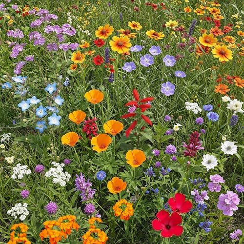 Ferry-Morse Cool Season Bulk Wildflower Seeds, 500,000+, 1 lb by FerryMorse