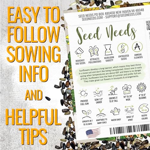 Seed Needs Autumn Beauty Sunflower Seeds to Plant Cut Flowers - 2 Packs - Image 4