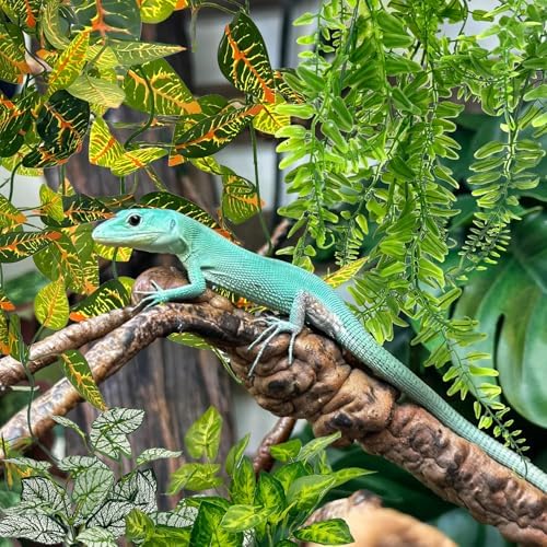 Reptile Plants for Terrarium Hanging Fake Leaves with Suction Cup - Image 3