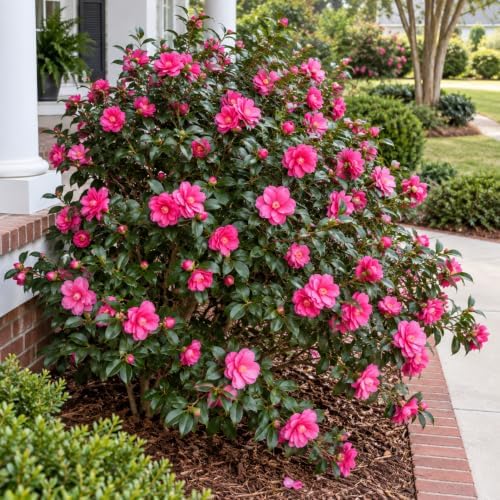 Shishi Gashira Camellia Shrub - 16-22" Tall Live Plant - 3 Gallon Pot - Image 7
