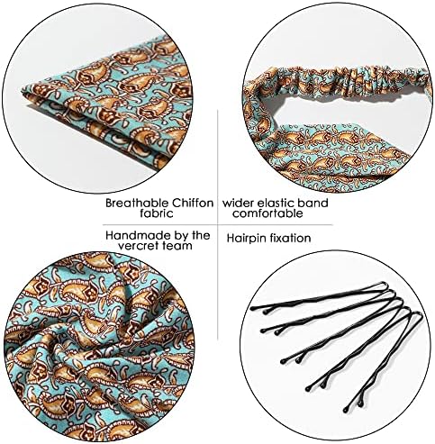 Vercret Hair Scarf Headband for Women,Boho Bandana Pretied Elastic Kerchief - Image 2
