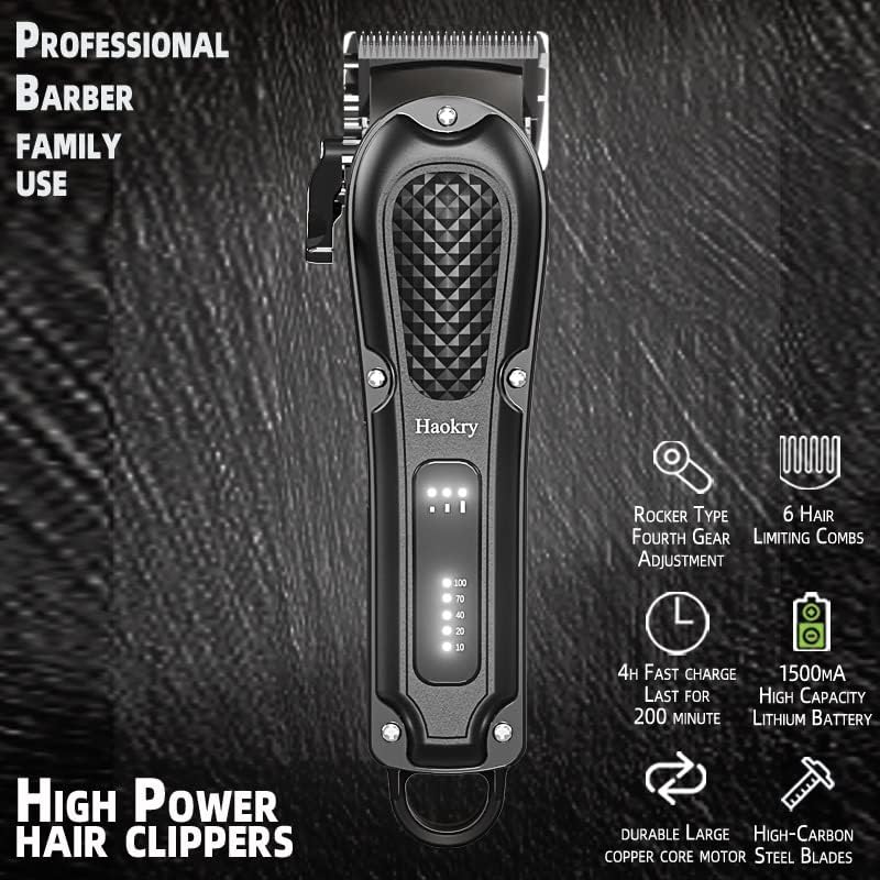 Haokry Hair Clippers for Men Barber Clippers for Hair Cutting&Grooming - Image 4