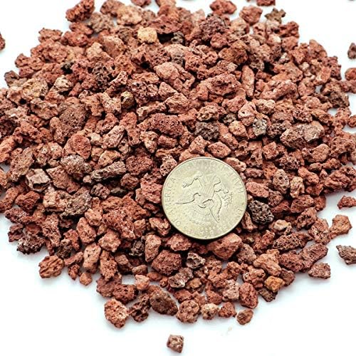 TOYPOPOR Red Lava Accent Rocks Outdoor Decorative Stones for Craft Projects, Vase Fillers, Succulents, Cactus Pots, Terrarium Plants 2.2LB - Image 2
