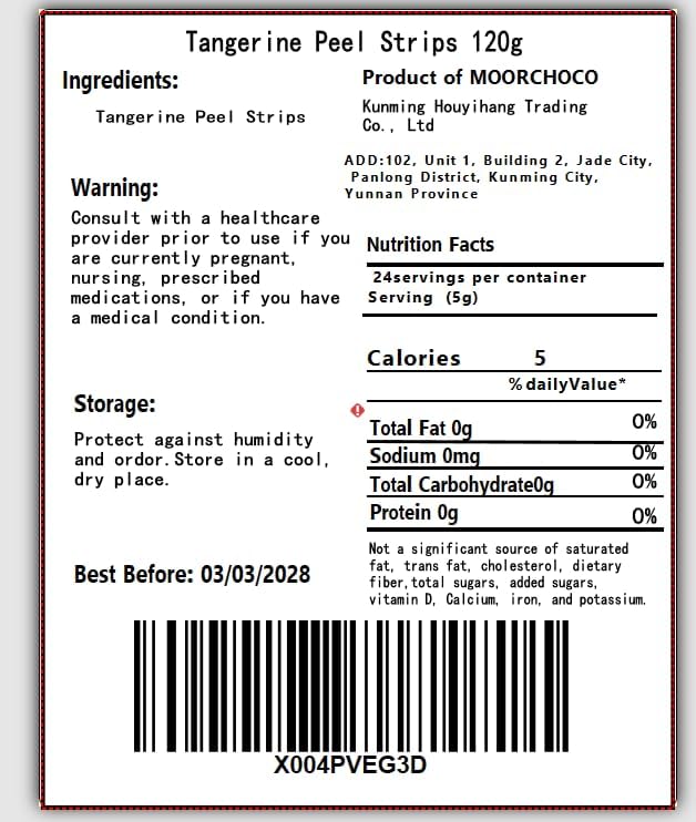 Dried Tangerine Peel Strips - Pure Natural Chinese Herbal Medicine -dried orange peel 4.23oz/120g Used for making soup-Brewing tea- 陈皮Chen Pi(Dried Tangerine Peel) - Image 2