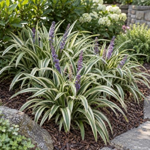20 Variegated Liriope Live Plants Monkey Grass Liriope (20 Pack) - Image 2