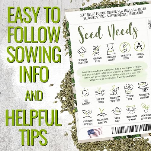 Seed Needs Anise Seeds to Plant an Herb Garden - 1 Pack - Image 3