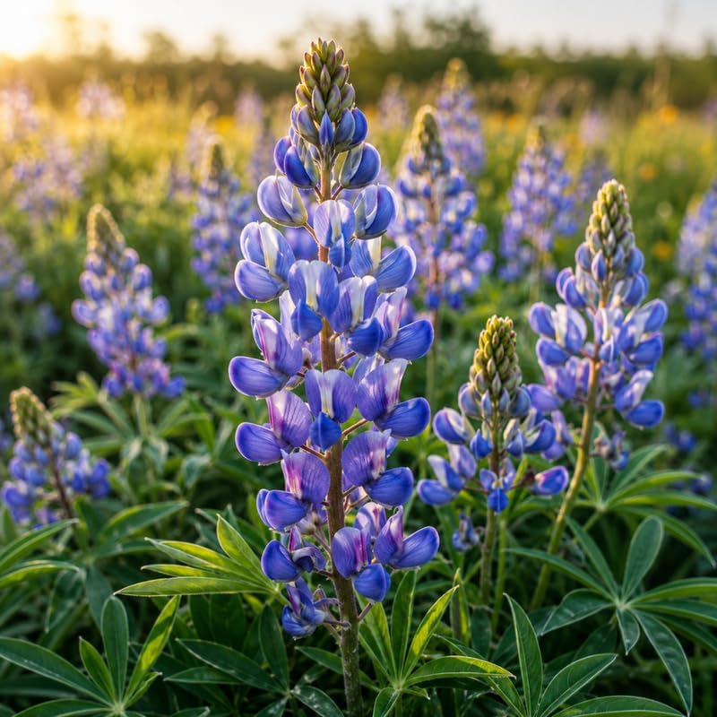 Wild Lupine Live Plant, 2-4" Tall in 3" Pot, Grow Robust, Easy to Care Vibrant Blue Flowers for Pollinator Gardens - Image 2
