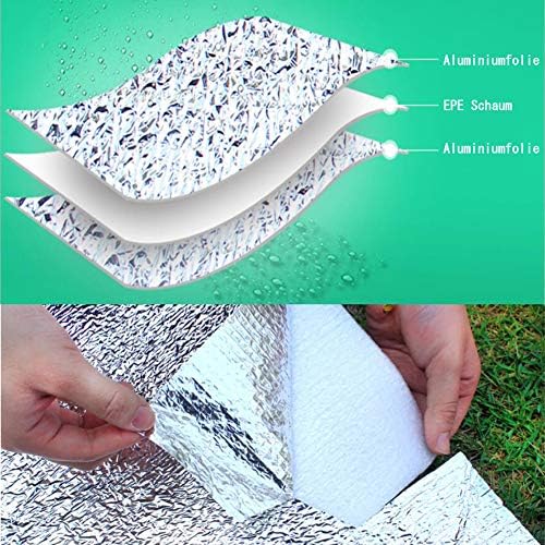 Foam Sleeping Mat, Aluminum Insulated Camping Pad for Tent Floor - Image 4