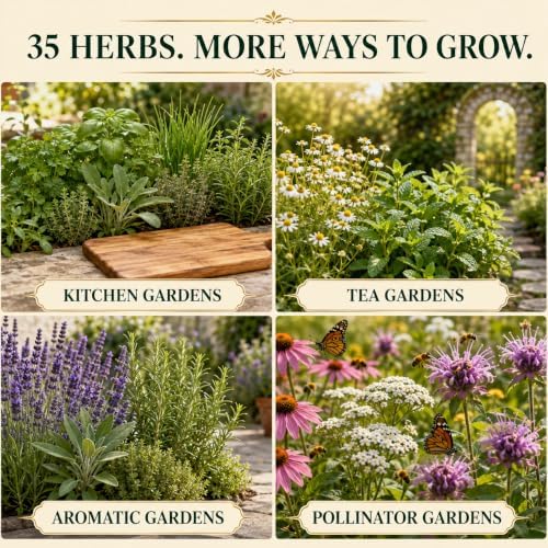 Gardeners Basics 35 Medicinal Herb Seeds Variety Pack for Planting, Non-GMO - Image 4