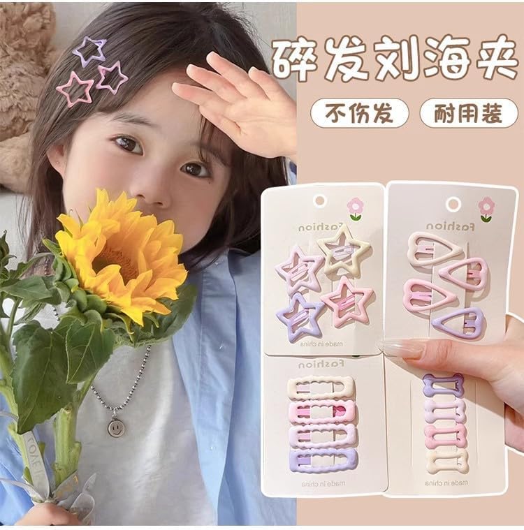 (40 Pcs) Super Cute Girls Hairpin, Mini Size Polka Dot Heart Floral Flower Bowknot Star Hairpin Baby Girl Hair Clips Decoration Salon Hairstyle Hairdressing for Little Kids or Doll-Mix 2 - Image 7