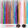 Hair Tinsel Kit, 20 Colors Glitter Tinsel Hair Extensions with Tools by AMGPTIsYourReliableChoice