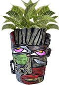 Midogaigai Abstract Face Planter Pots for Indoor Plants&Flowers Home Decor by Midogaigai