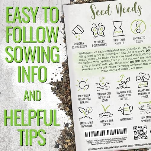Seed Needs Hummingbird and Butterfly Seed Mix 10 Bulk Packs (1 Ounce Each) - Image 3