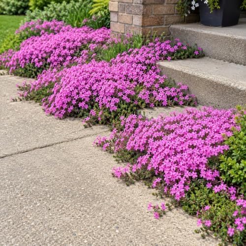 4 Drummond's Pink Creeping Phlox Ground Covers - Live Plants - 4" Pots - Image 7