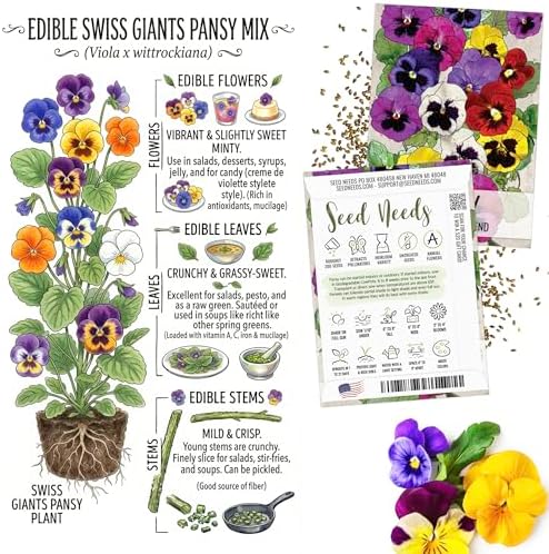 Seed Needs Edible Flower Seeds Variety Pack of 7 Wildflowers for Garnishing - Image 5