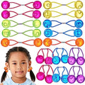 24pc Ponytailers Large Round Ponytail Balls Twin Bead Hair Fun Colorful by Expressions